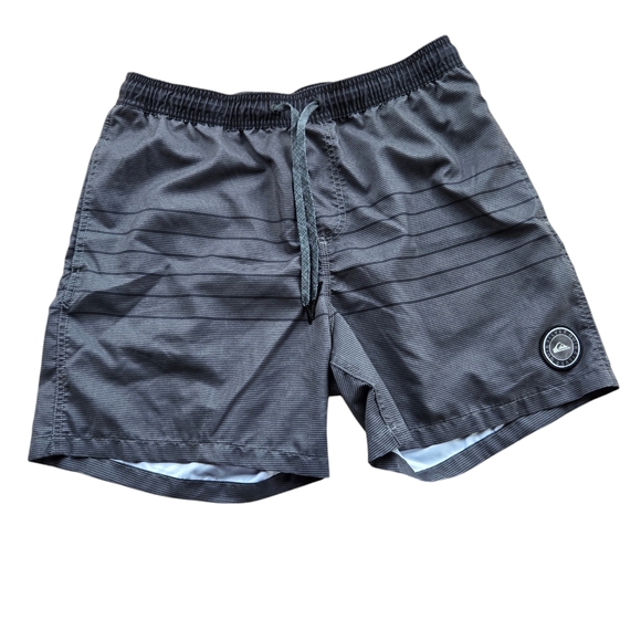 Quik Silver Dark Gray Board Shorts with Quick-Drying Fabric - Picture 1 of 4